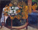 Still Life with Sunflowers on an armchair 1901